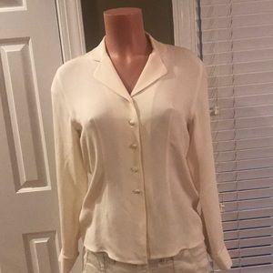 Silk Cream Shirt , condition practically new .